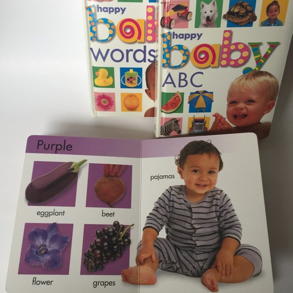 Happy Baby Set of 3 Books: Colors /ABC /Words - Picture 6 of 12